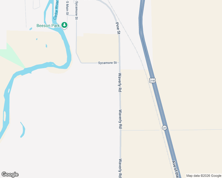 map of restaurants, bars, coffee shops, grocery stores, and more near 9427 Waverly Road in Janesville