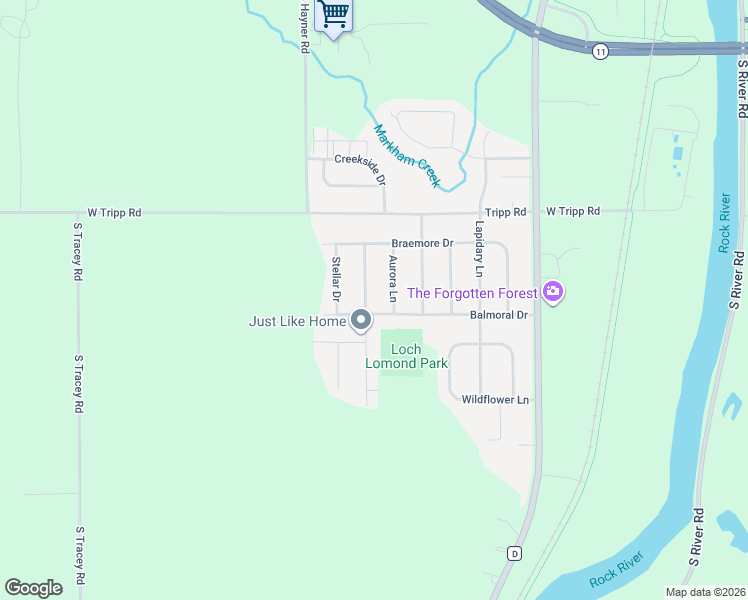 map of restaurants, bars, coffee shops, grocery stores, and more near 3307 Tennyson Drive in Janesville