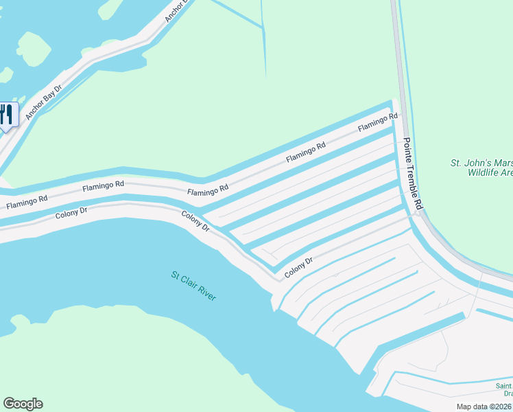 map of restaurants, bars, coffee shops, grocery stores, and more near 7278 Cardinal Road in Clay Township