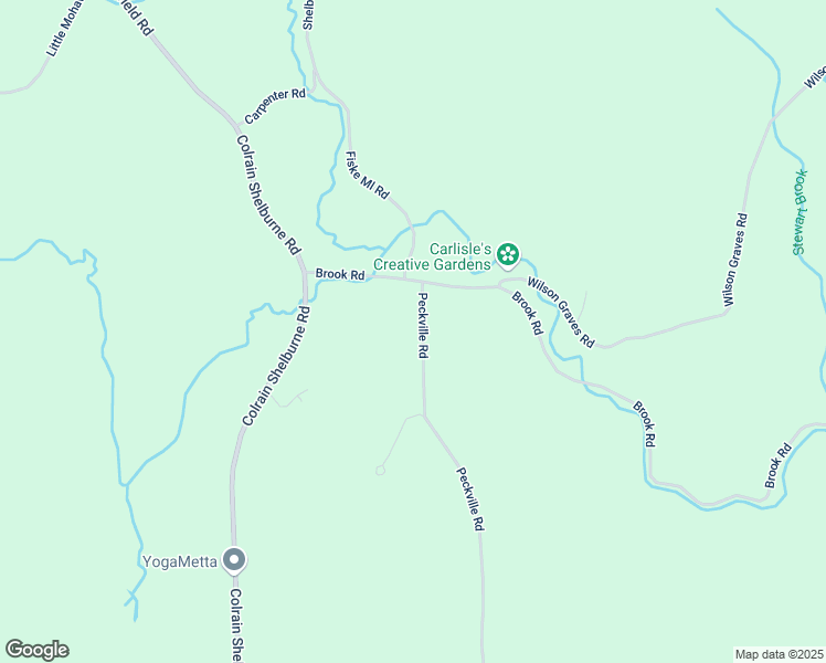 map of restaurants, bars, coffee shops, grocery stores, and more near 350 Peckville Road in Shelburne