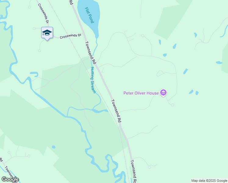 map of restaurants, bars, coffee shops, grocery stores, and more near 640 Townsend Road in Groton