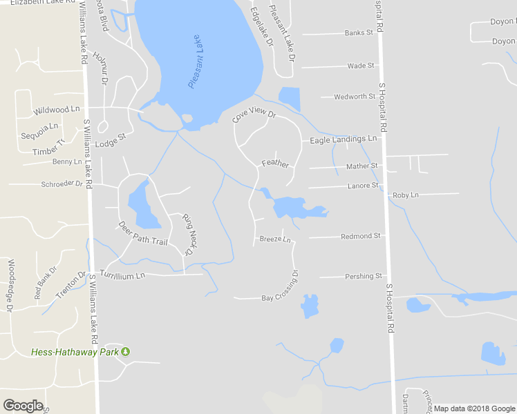 map of restaurants, bars, coffee shops, grocery stores, and more near 526 Cove View Drive in Waterford charter Township