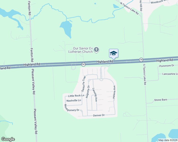 map of restaurants, bars, coffee shops, grocery stores, and more near 1948 Atlanta Court in Livingston County