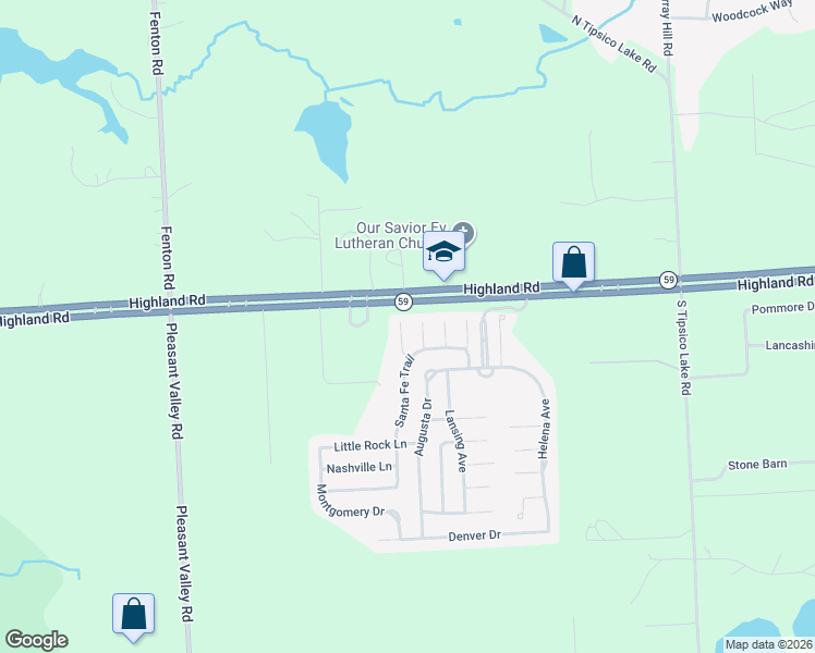 map of restaurants, bars, coffee shops, grocery stores, and more near 1948 Atlanta Court in Hartland