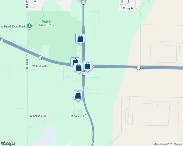 map of restaurants, bars, coffee shops, grocery stores, and more near 909 Wisconsin 11 in Janesville