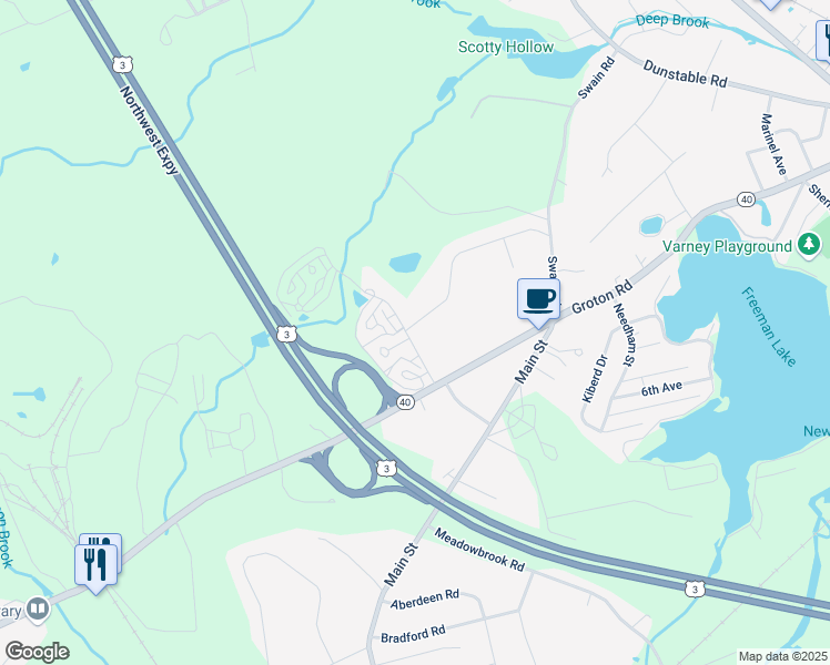 map of restaurants, bars, coffee shops, grocery stores, and more near 18 Kelshill Road in Chelmsford