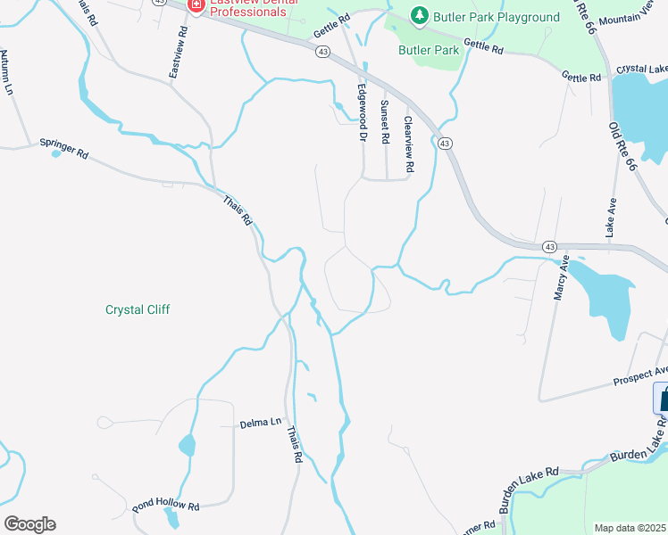 map of restaurants, bars, coffee shops, grocery stores, and more near 189 Edgewood Drive in Averill Park