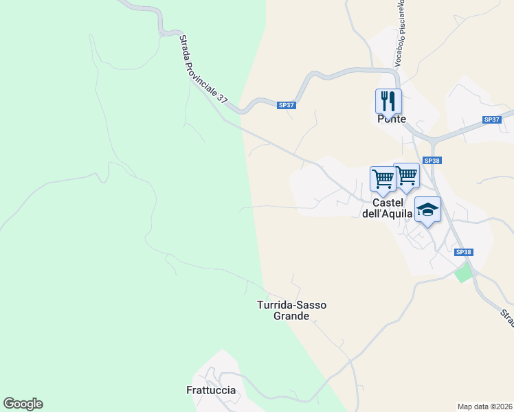 map of restaurants, bars, coffee shops, grocery stores, and more near 143 Vocabolo molino in Provincia di Terni