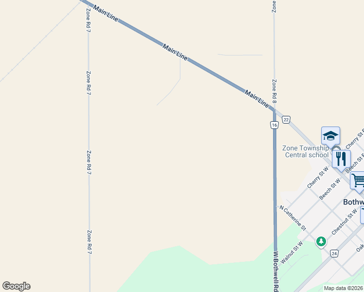 map of restaurants, bars, coffee shops, grocery stores, and more near in Bothwell
