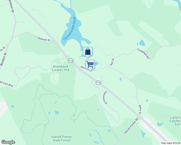 map of restaurants, bars, coffee shops, grocery stores, and more near 1820 Turnpike Street in North Andover