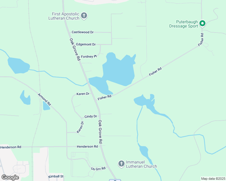 map of restaurants, bars, coffee shops, grocery stores, and more near 2442 Fisher Road in Howell