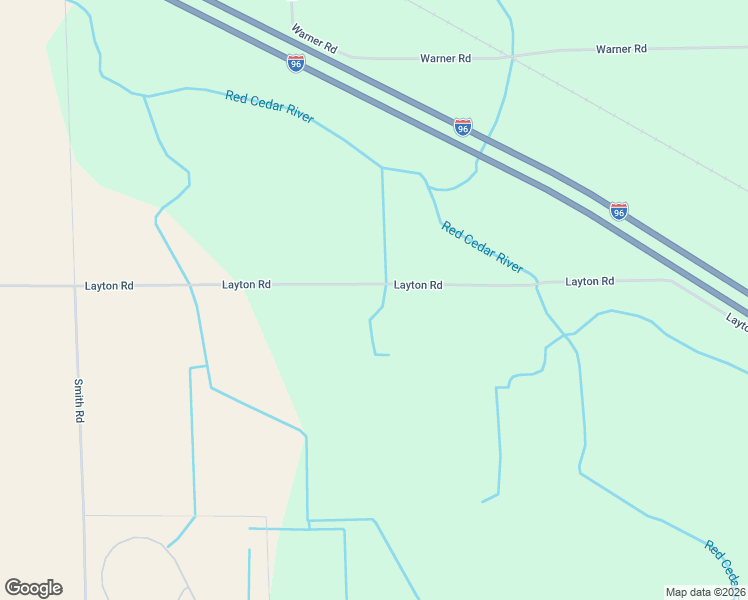 map of restaurants, bars, coffee shops, grocery stores, and more near 6338 Layton Road in Fowlerville