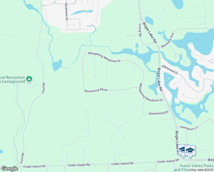 map of restaurants, bars, coffee shops, grocery stores, and more near 1040 Weber Court in White Lake charter Township