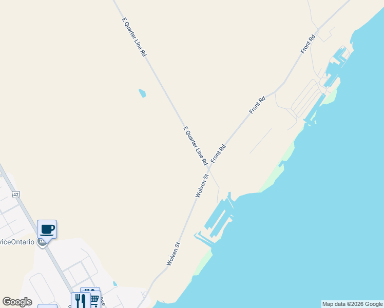 map of restaurants, bars, coffee shops, grocery stores, and more near 19 East Quarter Line Road in Vittoria