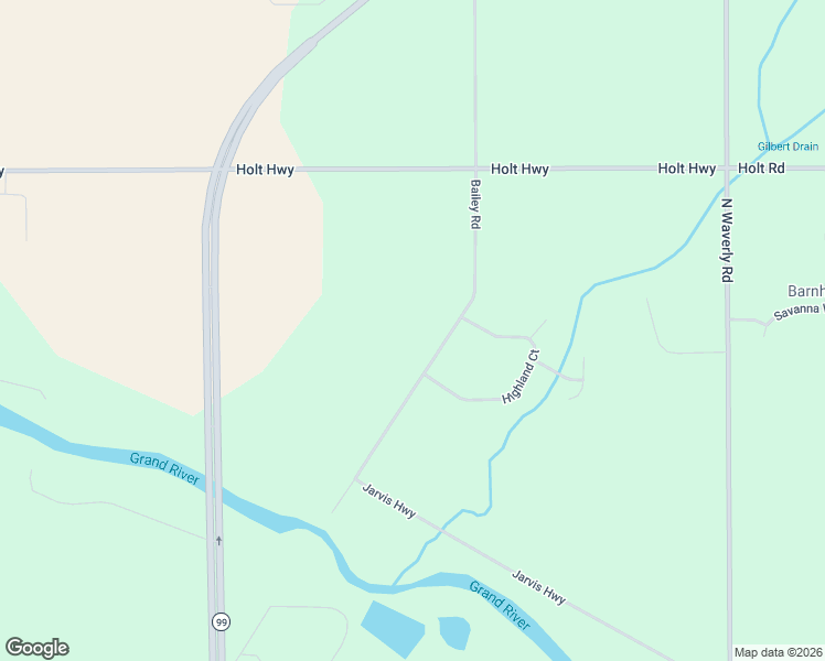 map of restaurants, bars, coffee shops, grocery stores, and more near 4669 Bailey Road in Dimondale