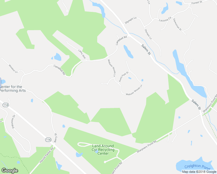 map of restaurants, bars, coffee shops, grocery stores, and more near 32 Stonewedge Circle in North Andover