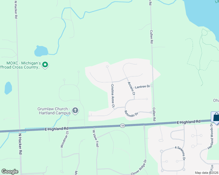 map of restaurants, bars, coffee shops, grocery stores, and more near 2325 Cristina Anne Court in Howell