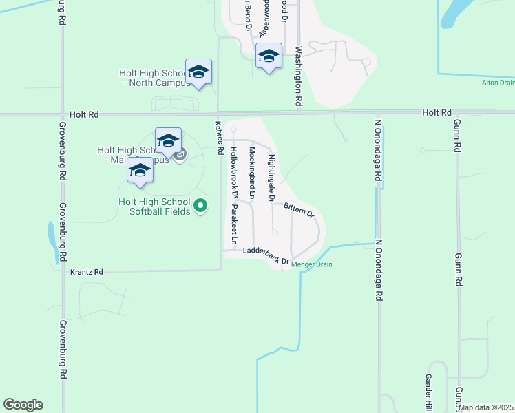 map of restaurants, bars, coffee shops, grocery stores, and more near 1852 Hollowbrook Drive in Delhi charter Township