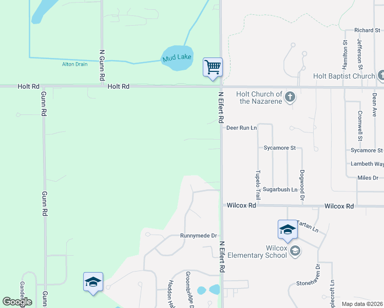 map of restaurants, bars, coffee shops, grocery stores, and more near 1855 Eifert Road in Delhi charter Township
