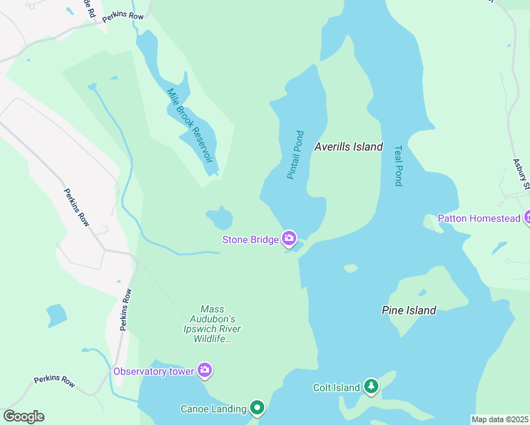 map of restaurants, bars, coffee shops, grocery stores, and more near 87 Perkins Row in Topsfield