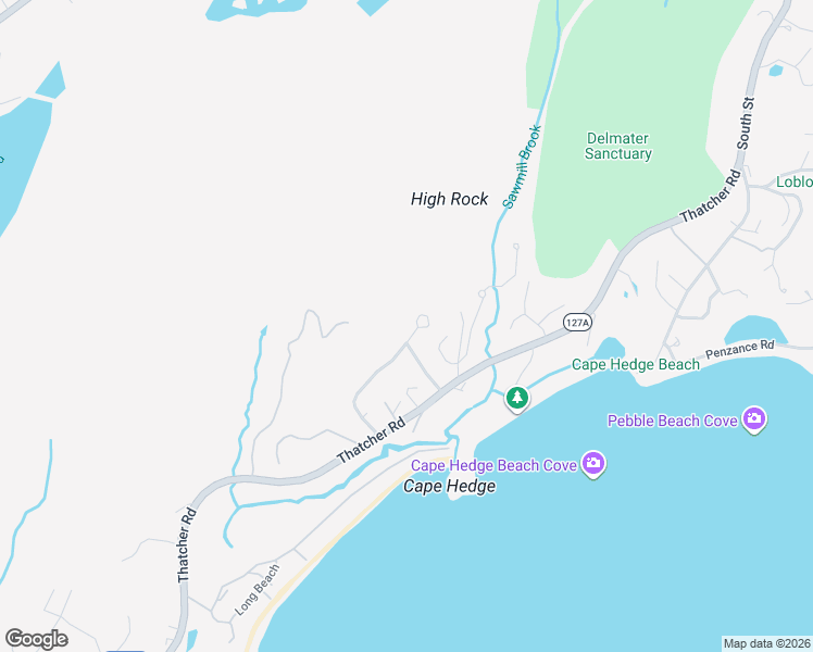 map of restaurants, bars, coffee shops, grocery stores, and more near 20 Highview Road in Rockport