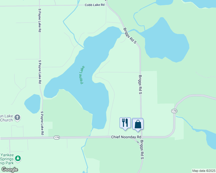 map of restaurants, bars, coffee shops, grocery stores, and more near 1170 Lynn Drive in Middleville