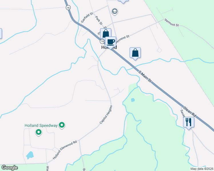 map of restaurants, bars, coffee shops, grocery stores, and more near 152 Capitol Heights in Holland