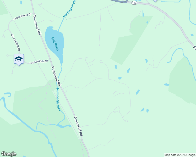 map of restaurants, bars, coffee shops, grocery stores, and more near Cherry Tree Lane in Groton
