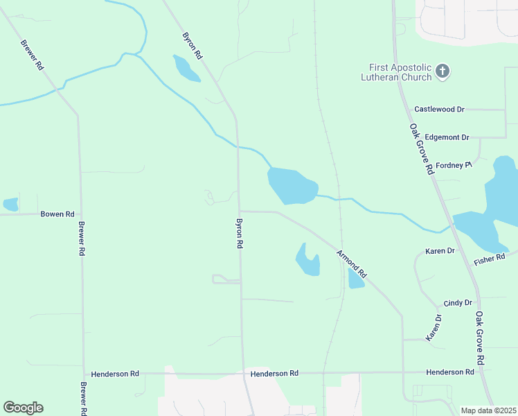 map of restaurants, bars, coffee shops, grocery stores, and more near 2710 Armond Road in Howell