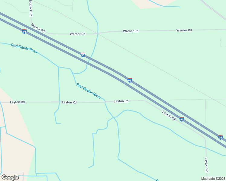 map of restaurants, bars, coffee shops, grocery stores, and more near 5952 Layton Road in Fowlerville