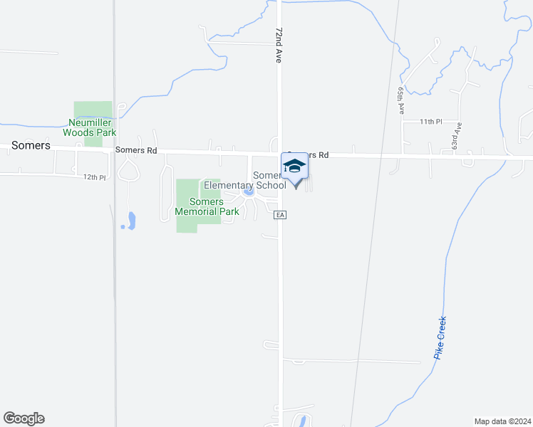 map of restaurants, bars, coffee shops, grocery stores, and more near 1294 Village Centre Drive in Kenosha
