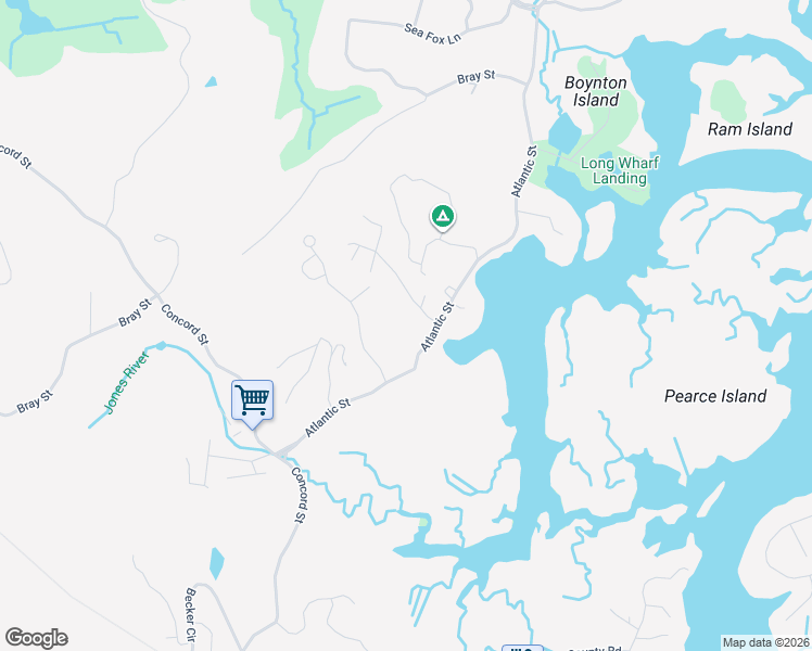 map of restaurants, bars, coffee shops, grocery stores, and more near 8 Brooks Road in Gloucester