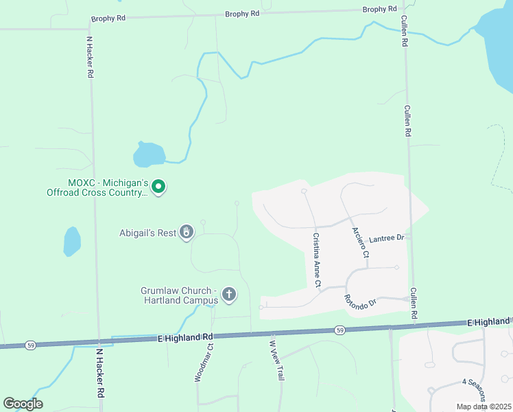 map of restaurants, bars, coffee shops, grocery stores, and more near 8648 Giovanni Court in Howell