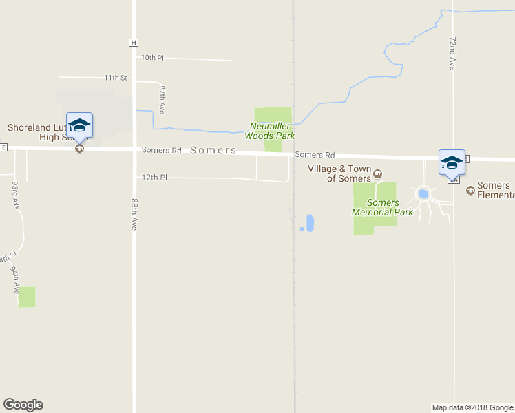 map of restaurants, bars, coffee shops, grocery stores, and more near 8203 12th Place in Kenosha