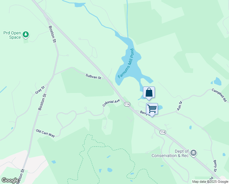 map of restaurants, bars, coffee shops, grocery stores, and more near 1725 Turnpike Street in North Andover