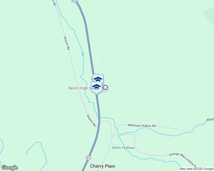 map of restaurants, bars, coffee shops, grocery stores, and more near 17400 New York 22 in Cherry Plain