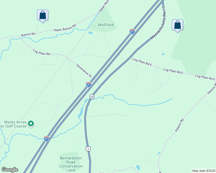 map of restaurants, bars, coffee shops, grocery stores, and more near 1098 Bernardston Road in Greenfield