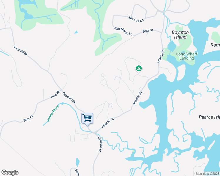 map of restaurants, bars, coffee shops, grocery stores, and more near 6 Julie Court in Gloucester