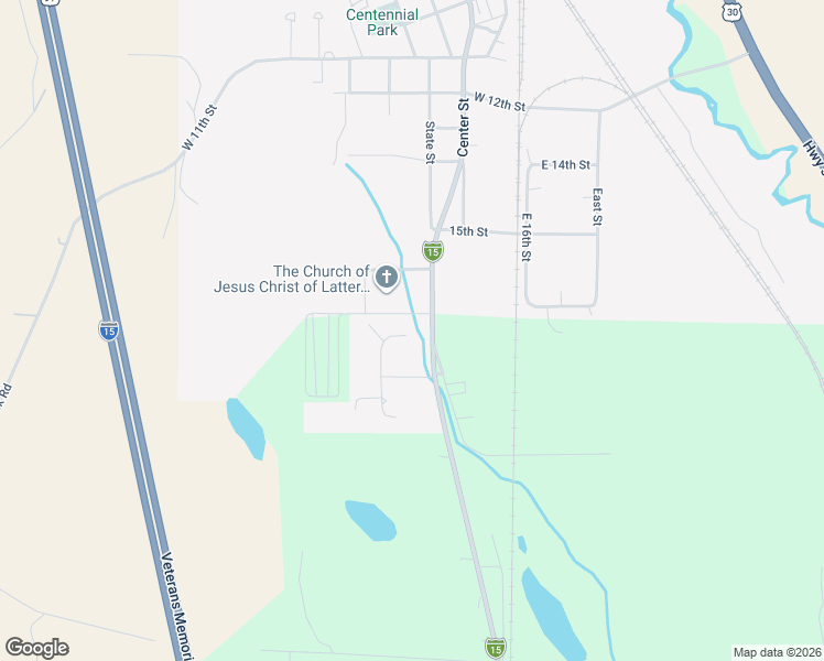 map of restaurants, bars, coffee shops, grocery stores, and more near 100 Mountain View Drive in McCammon