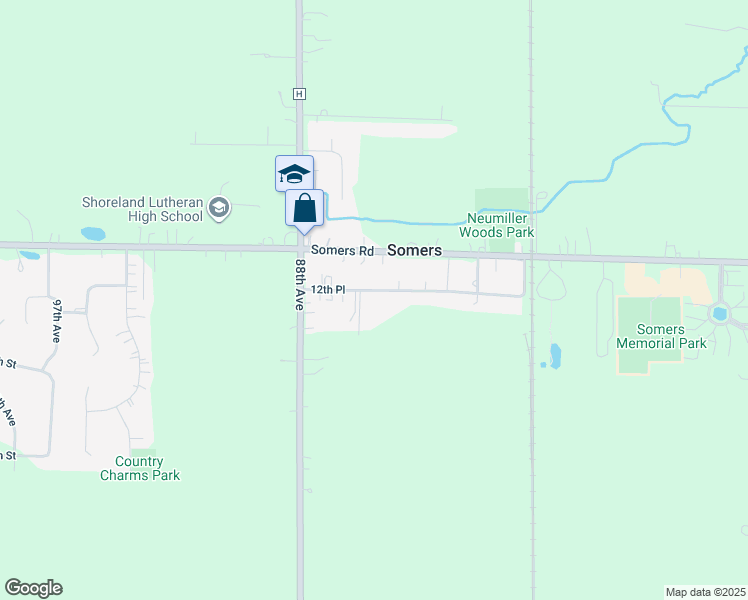 map of restaurants, bars, coffee shops, grocery stores, and more near 8515 12th Place in Kenosha