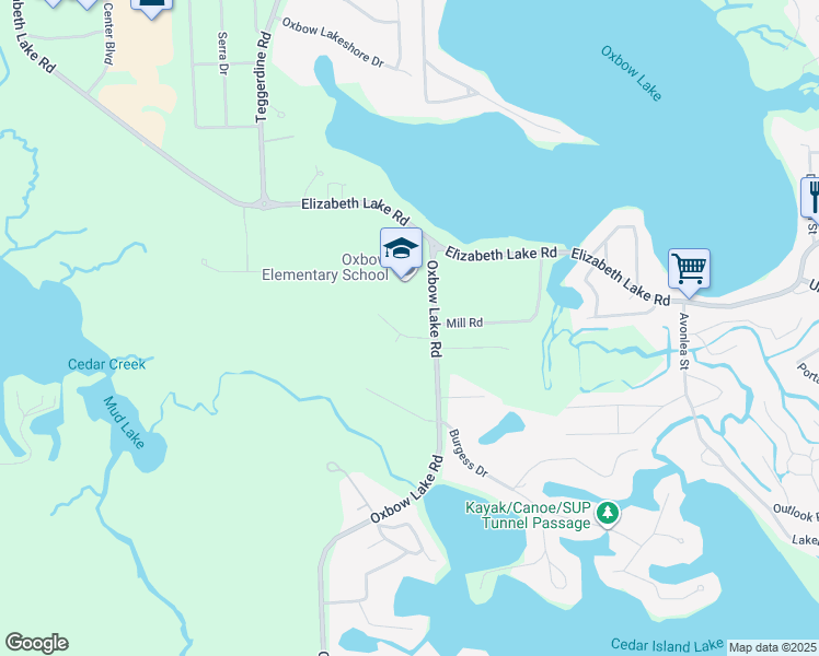 map of restaurants, bars, coffee shops, grocery stores, and more near 10332 North Ridge Court in White Lake charter Township