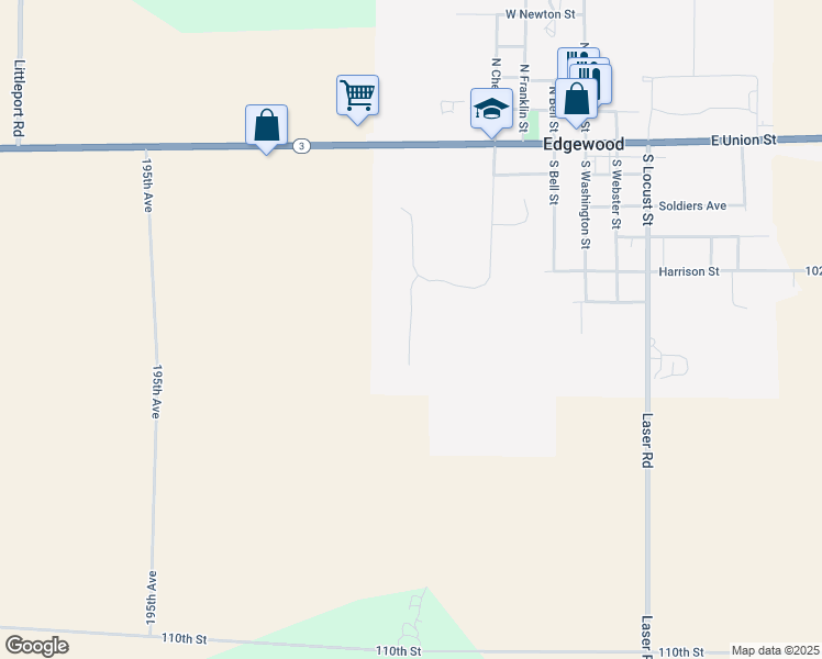map of restaurants, bars, coffee shops, grocery stores, and more near 201 Golf View Drive in Edgewood