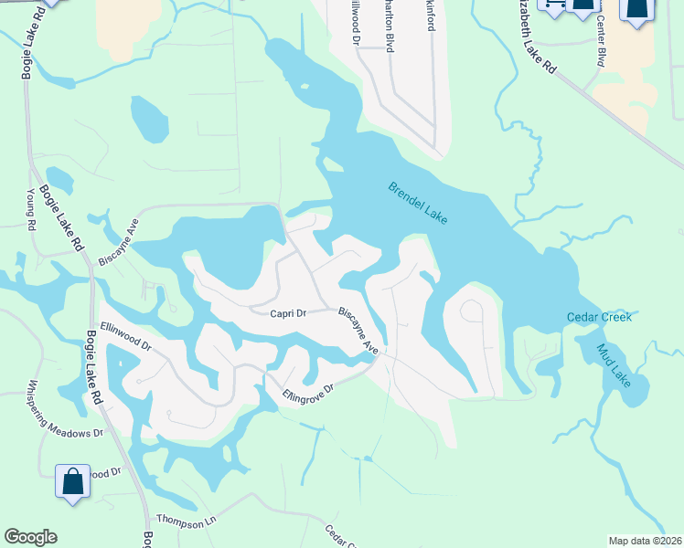 map of restaurants, bars, coffee shops, grocery stores, and more near 7481 Biscayne Avenue in White Lake charter Township