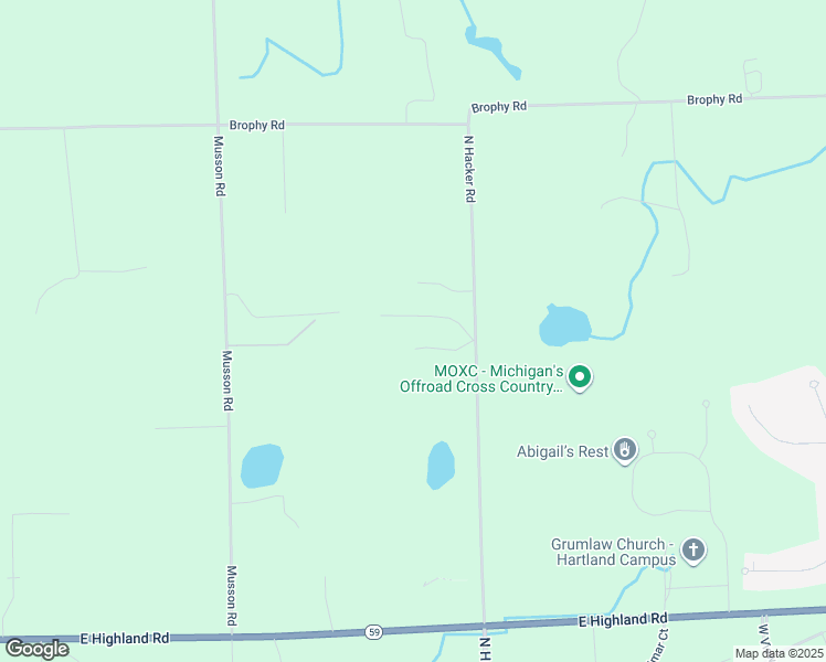 map of restaurants, bars, coffee shops, grocery stores, and more near 2537 North Hacker Road in Howell