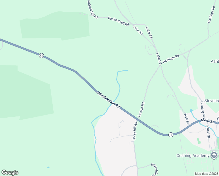 map of restaurants, bars, coffee shops, grocery stores, and more near 86 Winchendon Road in Ashburnham