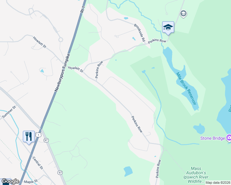 map of restaurants, bars, coffee shops, grocery stores, and more near 15 Candlewood Drive in Topsfield
