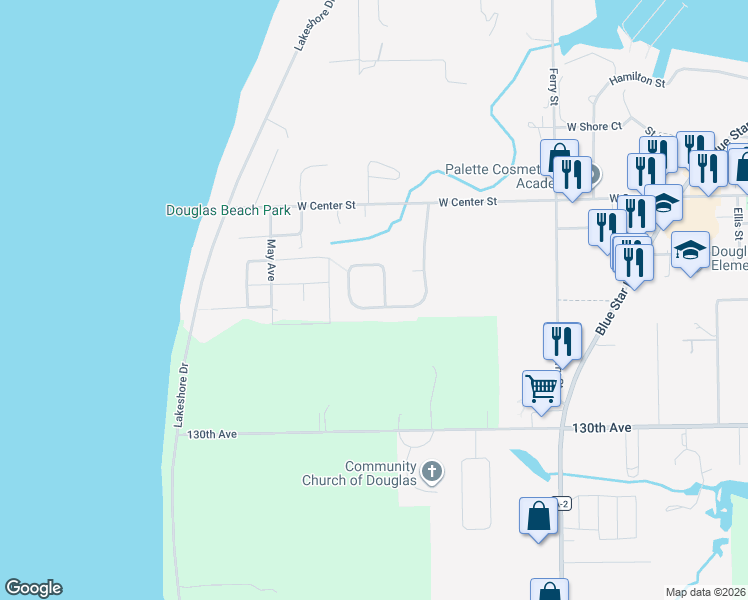 map of restaurants, bars, coffee shops, grocery stores, and more near 768 Wilderness Ridge Drive in Douglas
