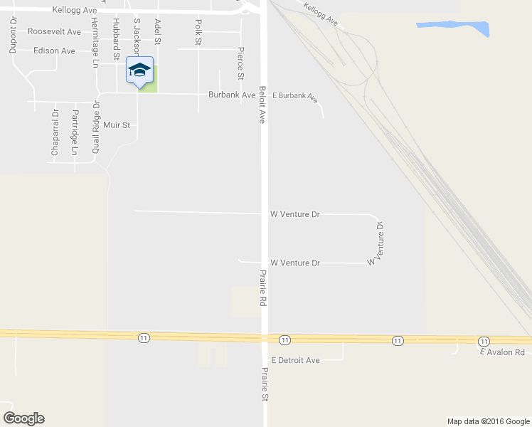 map of restaurants, bars, coffee shops, grocery stores, and more near 2739 Beloit Ave in Janesville