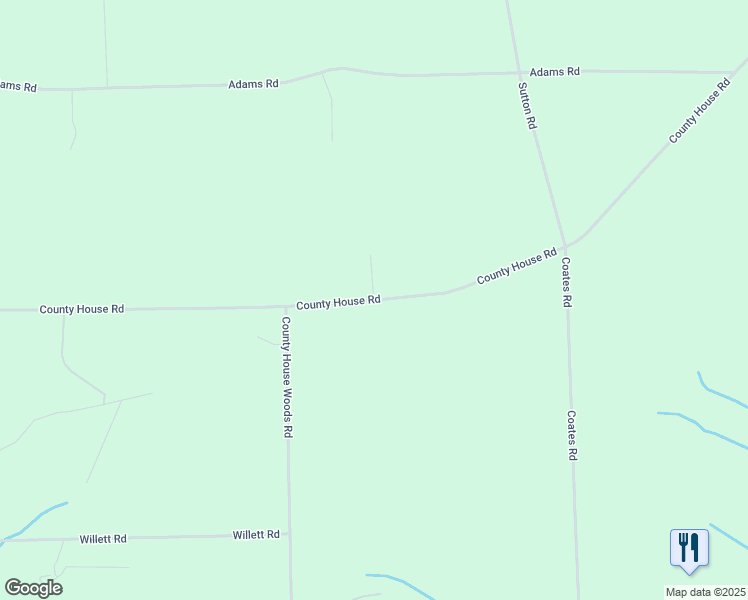 map of restaurants, bars, coffee shops, grocery stores, and more near County House Road in Yates County