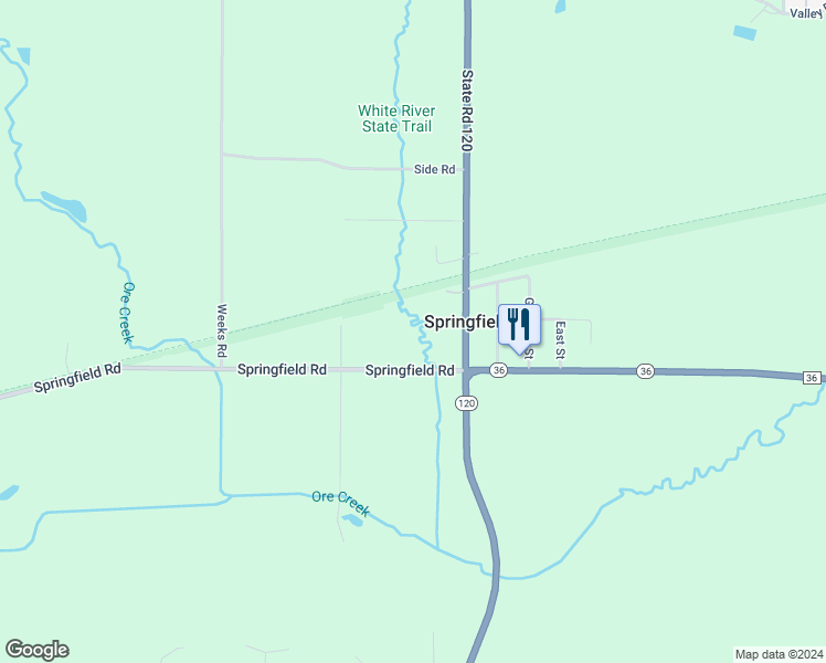map of restaurants, bars, coffee shops, grocery stores, and more near 7641 Springfield Road in Lake Geneva